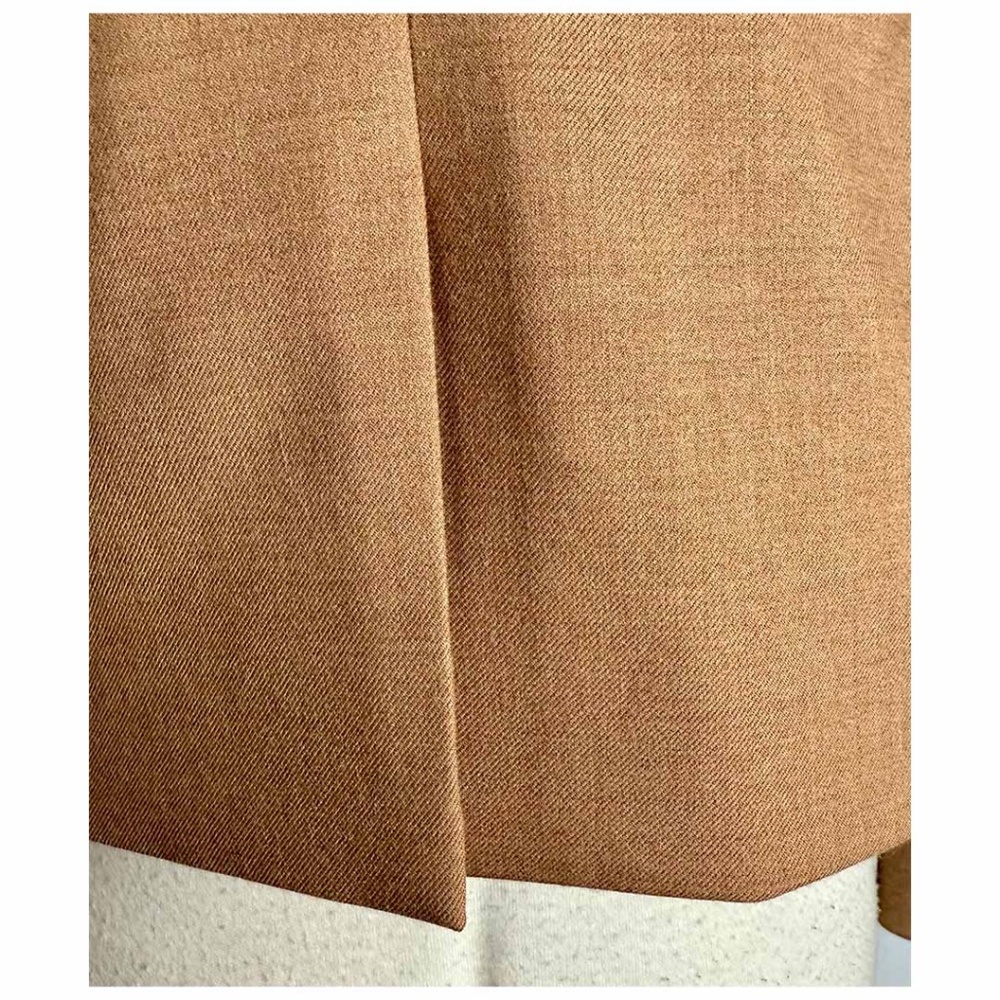J. Crew Factory Women Sz 6 Camel Wool Blend Schoolboy Blazer Tailored Jacket EUC - Picture 9 of 11